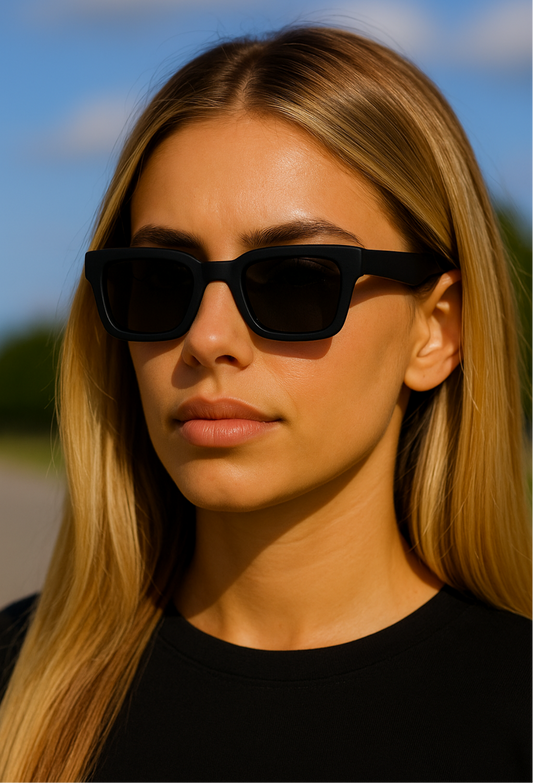 Matt Black Geometric Shade