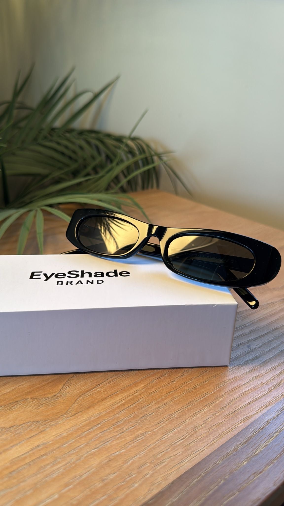 Jet Black Oval Shades