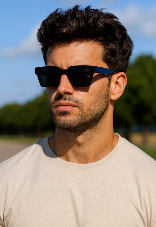 Gloss Black Geometric Shades