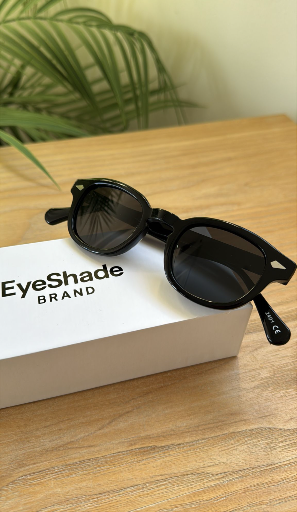 Gloss Black Retro-Edge Shades
